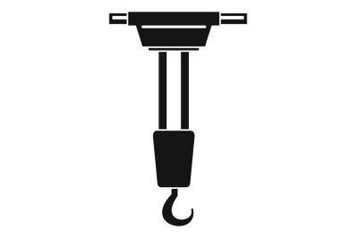 Lifting crane icon, simple style