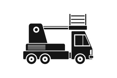 Lift truck icon, simple style