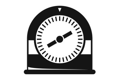 Swim clock icon, simple style