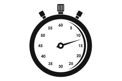 Stopwatch icon, simple style