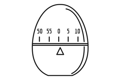 Modern stopwatch icon, outline style