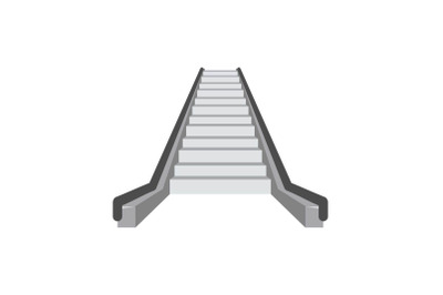 Escalator icon, flat style