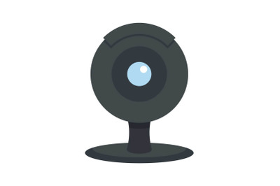 Web camera icon, flat style