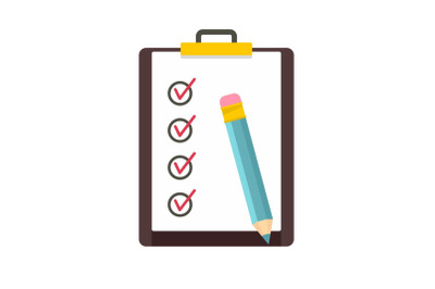 To do list icon, flat style