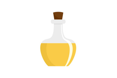 Flask potion icon, flat style