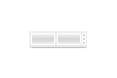 Old conditioner icon, flat style