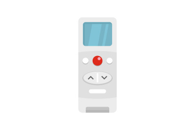 Modern remote control conditioner icon, flat style