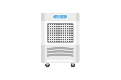 Mobile house conditioner icon, flat style