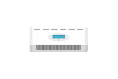 Digital conditioner icon, flat style