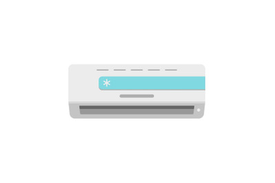 Cold conditioner icon, flat style
