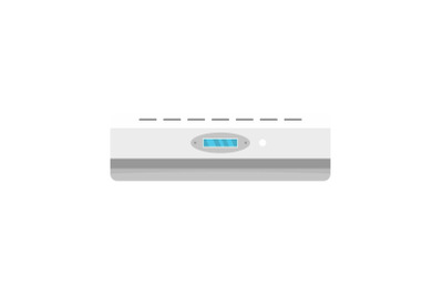 Modern conditioner icon, flat style