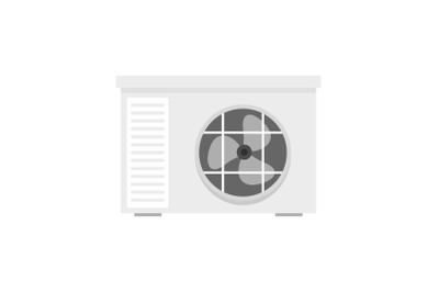 Outdoor air unit conditioner icon, flat style