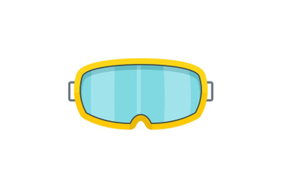 Under water glass mask icon, flat style
