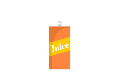 Juice can icon, flat style