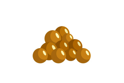 Mustard seed icon, flat style