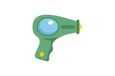 Water pistol icon, flat style