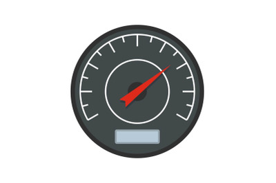 Black dashboard icon, flat style