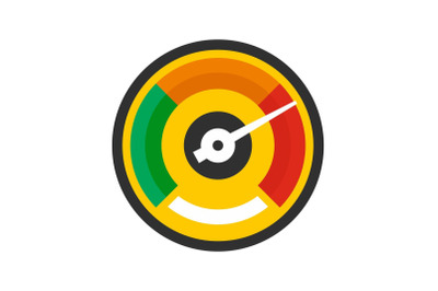 Colorful dashboard icon, flat style