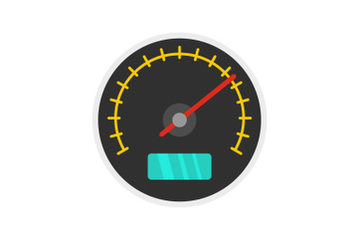 City car dashboard icon, flat style