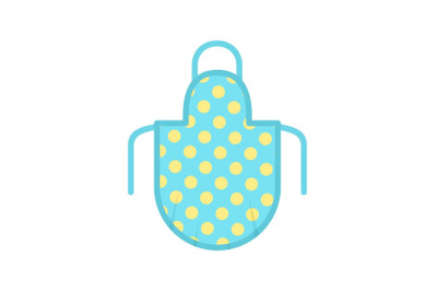 Apron icon, flat style