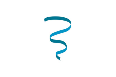 Festive serpentine icon, flat style