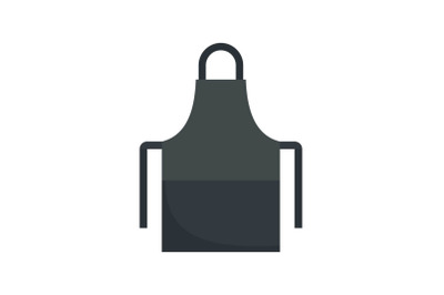 Work apron icon, flat style