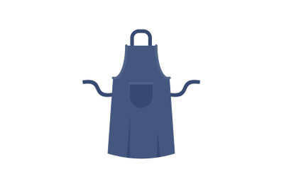 Worker apron icon, flat style