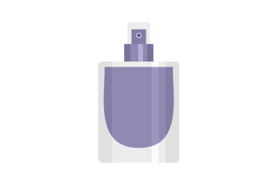 Fashion perfume icon, flat style