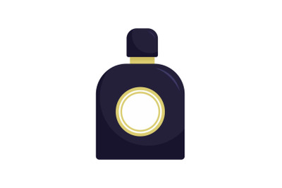 Fresh perfume icon, flat style