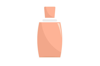Elegant woman perfume icon, flat style