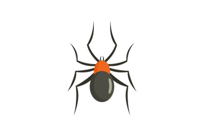 Male mouse spider icon, flat style