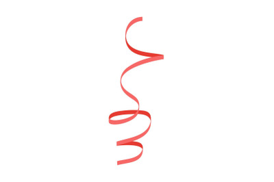 Festive xmas ribbon icon, flat style