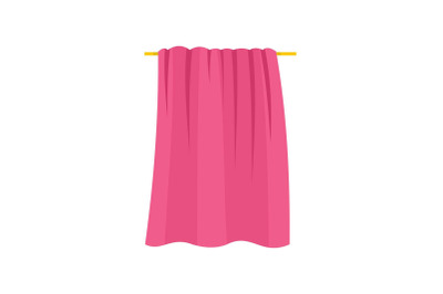Baby towel icon, flat style