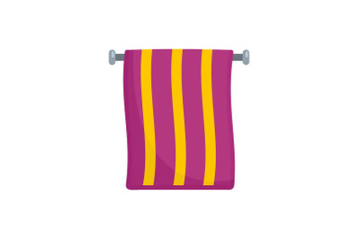 Hand towel icon, flat style