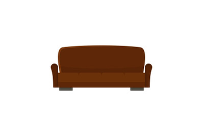 Lawson sofa icon, flat style