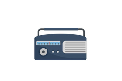 Am radio icon, flat style