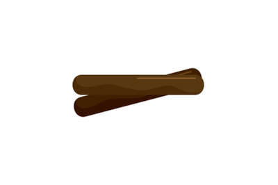Two cinnamon icon, flat style