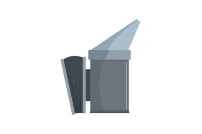 Smoke honey tool icon, flat style