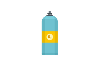 Oxigen spray icon, flat style