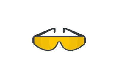 Sun glasses icon, flat style