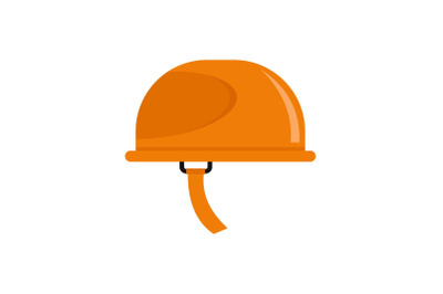 Hiking helmet icon, flat style