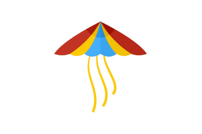 Kite icon, flat style