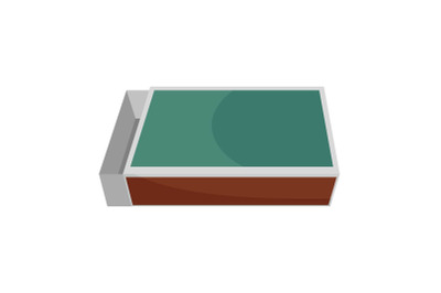 Matches box icon, flat style