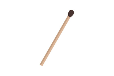 Wood match icon, flat style