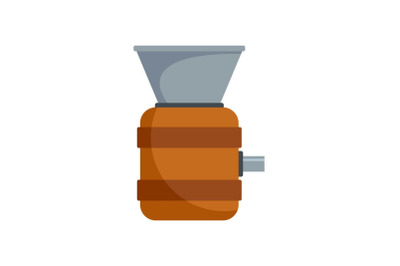 Cognac tool production icon, flat style
