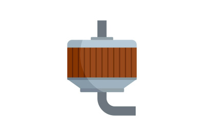 Cognac production icon, flat style