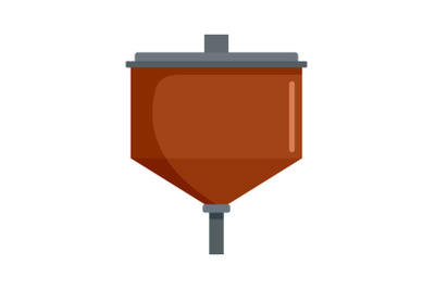 Equipment for cognac icon, flat style