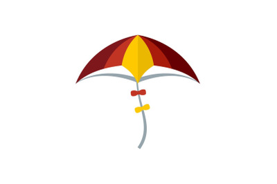 Kid kite icon, flat style