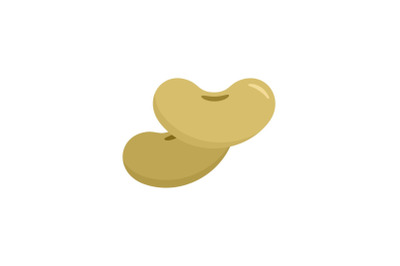 Beans icon, flat style