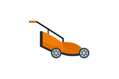 Grass cutter icon, flat style